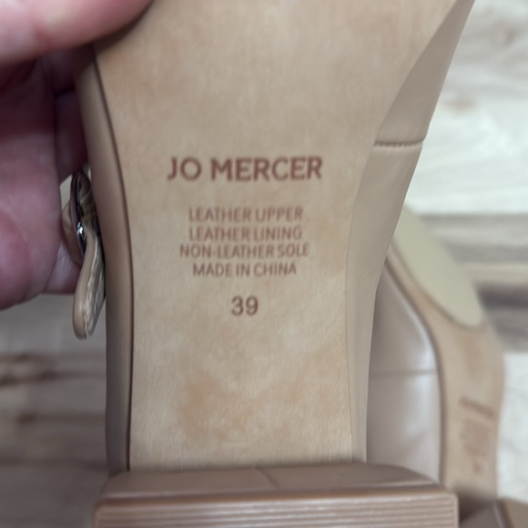 Jo Mercer Tan Mary Jane Heels NWOT - Picture 4 of 4